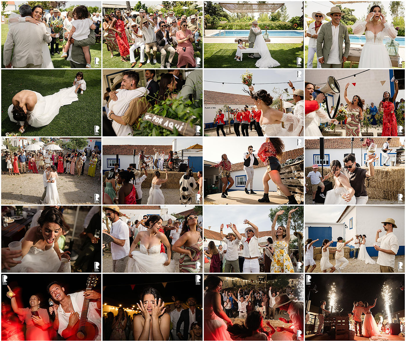 Award winning documentary wedding photography in Portugal with spontaneous moments